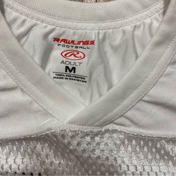 Rawlings Adult Carolina Panthers White Mesh Jersey Size M Number 29 NFL Sporty - Picture 3 of 5